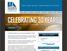 Tablet Screenshot of hayes-cpa.com